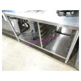 1X, 55"X29" STAINLESS STEEL TABLE W/ 1WELL WARMER