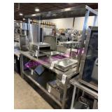 1X, 72"X29" STAINLESS STEEL TABLE W/ U/S