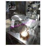 LOT, 1 13"D CAKE DISPLAY & 1 GLASS DRINK DISPENSER
