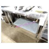 1X, 48"X30" STAINLESS STEEL TABLE W/ U/S