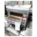 1X, HOLMAN QCS-2-800 S/S T/T CONVEYOR TOASTER