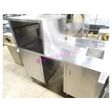 1X, 60"X238" 2DR S/S CUSTOM COUNTER WITH SINK