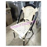 6X, WOOD FRAME, WOVEN SEAT & BACK DINING CHAIR