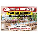 COMING IN NOVEMBER! TWO DAY AUCTION!
