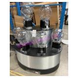 48" x 54" 6 HEAD, 2 TIER GUM BALL DISPENSER