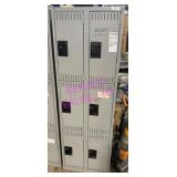 1X, 24"X72" DOUBLE BANK SIX DOOR LOCKER