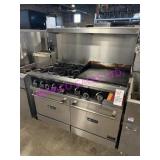 1X, EFI 4 BURNER 24" GRIDDLE DBL OVEN - NAT GAS