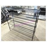 3X, 60"X18"X54"T 5 SHELF COATED WIRE RACK