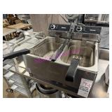 1X, OMCAN DBL ELECT T/T DEEP FRYER 220V
