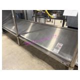 1X, 96" X 16" STAINLESS STEEL WALL SHELF