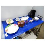 LOT, 18PCS ASST DISHWARE & COFFEE SUPPLIES