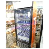1X, 30.5"X78"T QBD CD26-HC 1DR GLASS POP COOLER