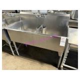 1X, 51" S/S TWO WELL SINK W/ TAP