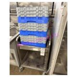 1X, DISHWASHER RACK DOLLY W/ THREE RACKS