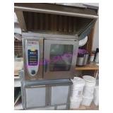 1X, RATIONAL SCC61E ELECT COMBI OVEN W/ HOOD