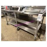 1X, 74" X 37" ALL STAINLESS STEEL PORTA TABLE