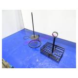 LOT, 19PCS ASST STYLE METAL T/T CONDIMENT RACK