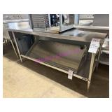 1X, 72" X 30" STAINLESS STEEL TABLE