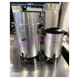 LOT, 2 ASST COFFEE URNS 42 CUP & 100 CUP