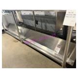 1X, 96" X 12" STAINLESS STEEL WALL SHELF