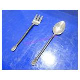 LOT, 40PCS S/S H.D. SERVING FORKS & SPOONS