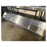 1X, 81" X 12" STAINLESS STEEL WALL SHELF