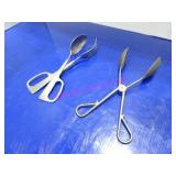 LOT, 1 BIN 30PCS SPOON & FORK STYLE S/S TONGS