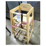 2X, NATURAL WOOD HIGH CHAIR FOR CHILID