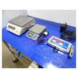 LOT, 3PCS, 2 ASST WEIGHT SCALES & 1 4CHAN TIMER