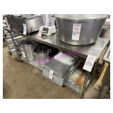 1X, 72" X 24" STAINLESS STEEL TABLE