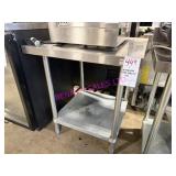 1X, 36" X 30" S/S TABLE W/ UNDERSHELF
