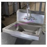 1X, STAINLESS STEEL 17" HAND SINK