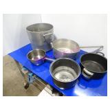 LOT, 5PCS ASST SIZE STOCK POTS
