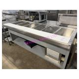 1X, DUKE 86" 6 WELL COLD PREP TABLE