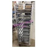 20 SLOT ALUM PORTA TRAY RACK 20"X28"X68"H