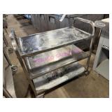 1X, 33"X17" S/S 3 SHELF CART