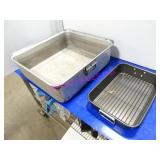LOT, 4PCS ASST SIZE ROASTING PANS