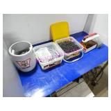 LOT, 5 BINS ASST SCREW, NAILS & ANCHORS