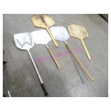 LOT, 7PCS WOOD & ALUM LONG HANDLE PIZZA PADDLES