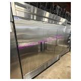 1X, TRUE T-72-HC 78" S/S THREE DOOR COOLER