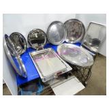 LOT, 26PCS ASST SIZE/STYLE S/S SERVING TRAYS