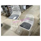 16X, ASST SIZE METAL FRAME CHAIRS W/ VINYL SEAT