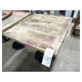 10X, 28" SQUARE SOLID WOOD DINING TABLES