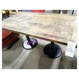 2X, 54"X28" SOLID WOOD DINING TABLES