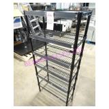 3X, 23.5"X12"X54"T 6 SHELF COATED WIRE RACK