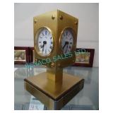 1X,GOLD KB TIME ZONE CLOCK ($995.00 RETAIL)