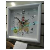 1X, TEMPO T-954 WALL CLOCK (REAL FLOWERS)