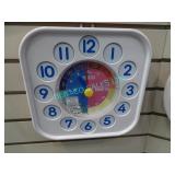 1X,SEIKO TIME TEACHER QHA004P WALL CLOCK