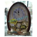 1X, RHYTHM T1627G WOOD GRAIN HYMN CLOCK