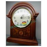 1X, HERMLE 12" WOOD CLOCK ($750.00 RETAIL)